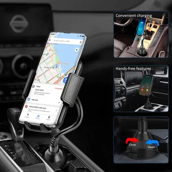 ZL Univerzálny Auto Držiak Auta Držiak Telefónu Pripojiť Univerzálny Nastaviteľný Gooseneck Držiak Držiak držiak do Auta Pre IPhone Samsung