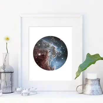 Moderná Astronómia Galaxy Plátno Art Tlač a Poster Domov Steny Výzdoba , Sada Troch Galaxy Priestor Plátno Plagát na Stenu Umenie Obrázok