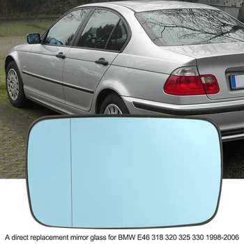 1 Pár Náhradných pre BMW E46 Modrá Ľavej Pravej Strane Vozidla Sklo, Vyhrievané Spätné Zrkadlo, Sklo 51168250438