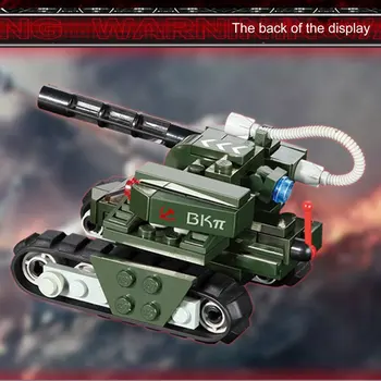 OCDAY 103pcs/súbor Stavebných Blokov Kladivo Nádrž Red Alert 3 Vojenského Tanku Popredných Tehly Model Hračky Pre Deti Darček Nádrž Nastaviť