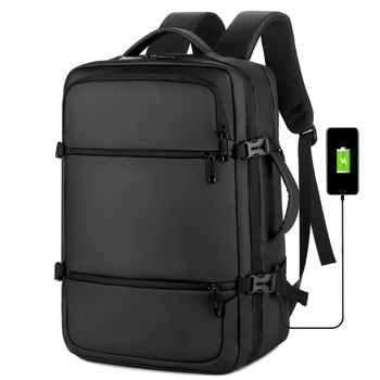 Nabíjanie pomocou pripojenia USB Podnikanie Mužov Batoh Bežné Cestovné Farbou 15.6 Palcový Notebook Batoh, Veľká Kapacita Študent Školské tašky