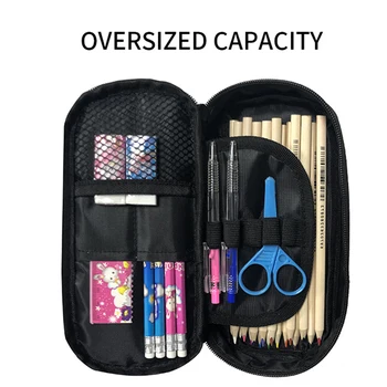 Jednovrstvový pero vak Polyester high-capacity papiernictvo taška ceruzka taška kancelárske potreby skladovanie