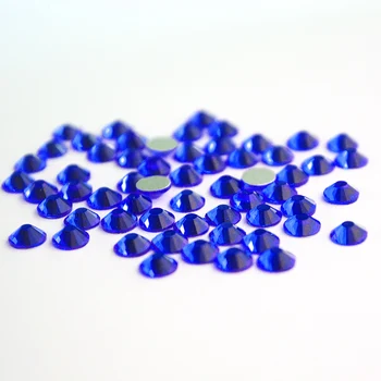 SS5 Sapphire Ploché späť Kamienkami 1440pcs Kolo Crystal Kamienkami DIY Svadobné Šaty Nechty