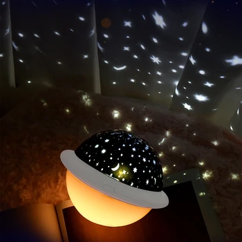 Romantický Hviezdne Nebo Projektor Nočné Svetlo pre Domáce Spálňa USB Nabíjateľné Spanie Lampa Deti Spálňa Hviezda Noci, Lampa 2021