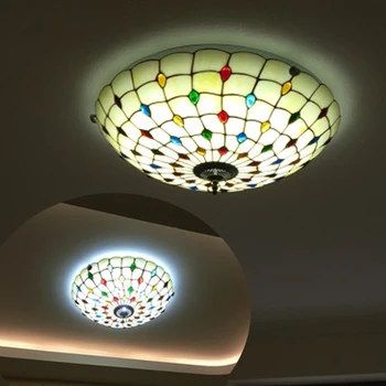 Európsky štýl strop dome svetlo Stredomoria obývacia izba, jedáleň, spálňa sklo lampa balkón romantický LED svetlo