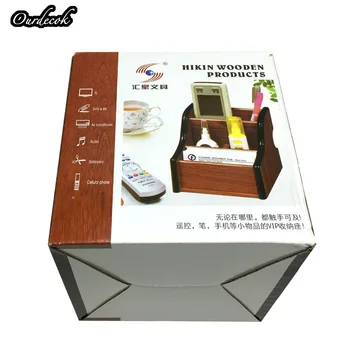 Drevené Vysoko kvalitné multifunkčné Stôl Papiernictvo Organizátor Úložný Box Pero Ceruzka Box Držiteľ Prípade Obočie OD-1023