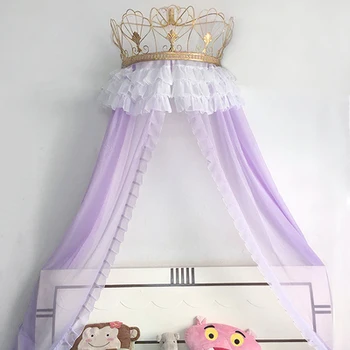 Korunu mosquito net držiteľ Mosquito net Princezná detí posteli dekoratívny držiak