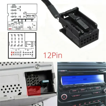 Auto Adaptér Bluetooth kábel Audio Konektor Pre Ford Focus Mk2 Auto Bezdrôtový 12V