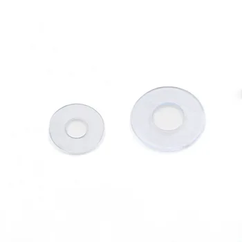 100 Ks Biele Plastov Nylon Podložka Á Dištančné Tesnenie Podložka Tesnenie Krúžok Transparentné PVC Tesnenie M8 M10 M12