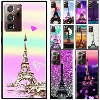 Silikónové puzdro Pre Samsung Galaxy Note 20 Ultra 8 9 10 Plus 5G 10 Lite M51 M31 M21 M11 Kryt Telefónu Coque Lásky, Paríž, Eiffelova Veža