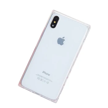 4-Gasbag Mäkké Farbou Telefón puzdro Pre iPhone 11 Pro 7 8 6 6 Plus X XR XS Max Námestie Antifall Transparentné Tvorivé Zadný Kryt