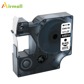 Airmall 45013 40913 45018 12 mm Kompatibilný pre DYMO D1 Tlačiareň etikiet Pásky pre DYMO Label Manager 280 420P DYMO Label Printer