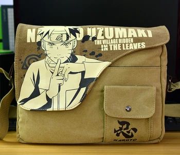 Anime potlačenom NARUTO Jeden Kus Uzumaki Obrázok Naruto Cosplay Plátno Messenger bag v Kabelke Peňaženku, Tašky cez Rameno, v Pohode Batoh