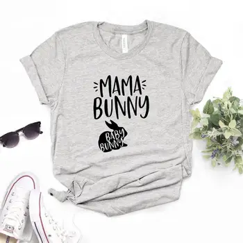 Ženy Tričko Mama Bunny Králik Tlač Tričko Ženy Krátky Rukáv O Krk Voľné T-shirt Dámy Letné Príčinné Tee Tričko Oblečenie, Topy