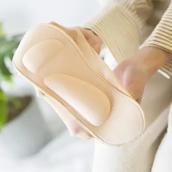 3D Loď Ponožka Podpora Klenby Nohy Masáž Priedušná Vankúš Zdravotnej Starostlivosti Neviditeľné Ponožky, Silikónové ochrany Proti námraze Hodváb Loď Ponožky