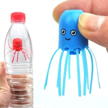 1pc Magické Roztomilý Medúzy Kúzla octopus Plávať vo Fľaši Ilúzie Magica Zábavné Hračky pre Deti Deti