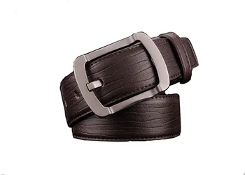 Pánske Vysoko Kvalitné Luxusné Značky Lacné Reálne Kožený Opasok Pin Pracky Čierna Business Nohavíc Popruh Cinturones Hombre Cinto