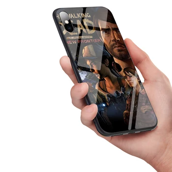 Lavaza Walking Dead Tvrdeného Skla TPU Kryt pre iPhone 6 6 7 8 Plus 5 5S SE XR X XS 11 Pro MAX Prípade