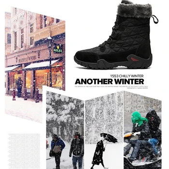 Muži Zimné Topánky Nepremokavé Oblečenie Teplá Najvyššej Kvality Sneh Topánky Vonkajšie Muž Turistická Obuv Pracovné Topánky DSA1