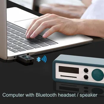1Pcs Bluetooth adaptér Univerzálny Handfree Auto Bluetooth Prijímač MP3 Auto AUX Audio Bezdrôtový Konektor Hudba Pre Telefón, Mikrofón D4N2