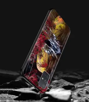 Krajina Telefón puzdro pre Samsung Galaxy A51 A71 A21s A31 A41 M30s A11 M51 A42 5G A91 A01 A21 Black Soft TPU Kryt Plášťa