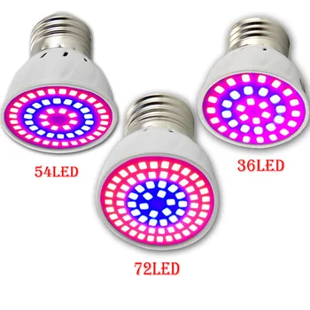 3 Typy LED Rásť Svetlo Rastlina, Kvet Rast Žiarovky Skleníkových Rastie LED Pre Vnútorné Hydroponické Systém Zeleniny Lampa