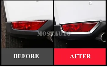 Pre Mazda CX-5 KF ABS Chrome Zadné Hmlové Svetlo Lampy Výbava Kryt 2017-2019 2 ks Auto Doplnky Interiéru Auta Dekor Auto Výbava