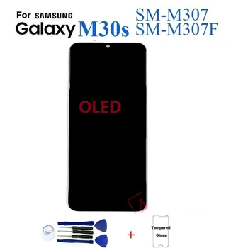OLED Samsung M30s M307 SM-M307F Displej Lcd Displej Náhradná Pre Samsung M30s M307 Digitalizátorom. Montáž Dotykový Panel Modul