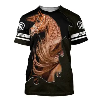 2020 lete Mužov tričko 3D tričko Krásne Kôň Vytlačené Harajuku krátkym Rukávom Unisex tričko topy Veľkoobchod a Drop shipping