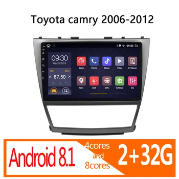 2+32 G Android autoradio PRE Toyota camry 2006 2007 2008 2009 2010 2011 2012 autorádia coche auto audio stereo vozidla prehrávač, GPS
