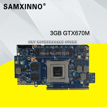 Pôvodná grafická karta Pre Asus notebook G75V G75VX 3GB GTX670M Najvyššia konfigurácia N13E-GR-A2 grafické karty
