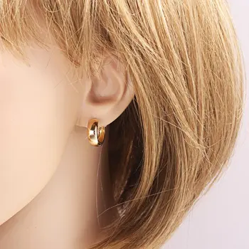 Zlato Earing Ženy Obruče CC Hoop Náušnice Oreille Femme Ohrringe Orecchini Donna Brincos Ouro Deti Earings Módne Šperky E16110