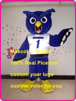 Modrá sova maskot kostým hoot vlastné maškarný kostým anime cosplay auta mascotte tému maškarný karneval costume41376