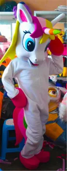 Nové Jednorožec maskot kostým Lietajúci Kôň Maskot Kostým Dúha poníka maškarný kostým pre dospelých Zvierat Halloween party