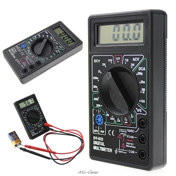 Profesionálne DT832 Digitálny Multimeter LCD DC AC Voltmeter Ammeter Ohm Tester