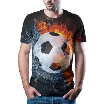 Nový roku 2020! Móda 3D Tlač Mužov Soccer Jersey Tričko Mužov Bežné Bunda Letná Muži Futbal Tričko harajuku zábavné tričká