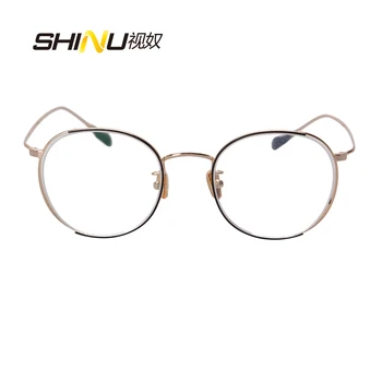 Kovové Kolo Optické Okuliare Rám Obyčajný Zrkadlo Okuliarov na Predpis Krátkozrakosť Okuliare Rám SH048
