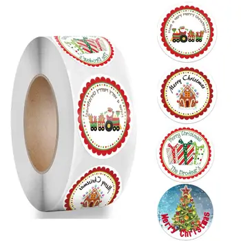 500pcs Veselé Vianoce Nálepky Ďakujeme, že Ste Strom Elk Candy Bag Tesnenie Nálepky Vianočné Darčeky Box Štítky Dekorácie Nový Rok