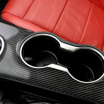 Pre Ford Mustang (-2017) Interiéri Automobilu karbónová Nálepka Kút Panel Panel Samolepka Vľavo Disk