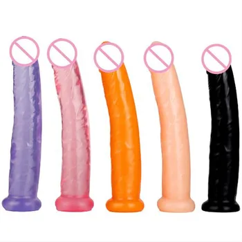 Realistické Dildo sexuálne hračky pre ženy G-spot Vibrátor Masér Dildo Crystal Silné prísavky Umelý Penis Análny Zadok Plug hračka