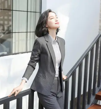 2019 jar jeseň nové módne Prekladané office dámy OL coats ženy Formálne vrchné oblečenie plné rukáv slim coats topy gx821