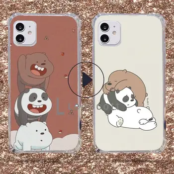 Roztomilý Medveď panda Cartoon krásna Telefón puzdro Pre iphone 12 5 5s 5c se 6 6 7 8 plus x xs xr 11 pro max Soft Shell Kryt Funda