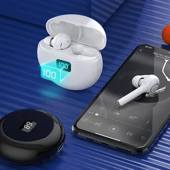 TWS Bluetooth 5.0 Slúchadlá 9D Stereo Digitálny Displej Slúchadlá In-Ear Slúchadiel do uší Touch Ovládania Slúchadlá s Mikrofónom