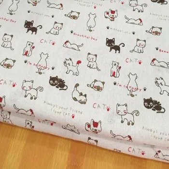 96x145cm patchwork mačka bielizeň textílie pre Tkanivo Deti posteľnej bielizne a textilných pre Šitie Tilda Bábiku, HOBBY ručné