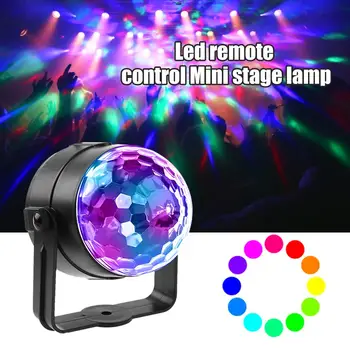 18w LED RGB Magic Ball Svetlo Diaľkové Ovládanie Fáze Účinok Dekoratívne Osvetlenie, Lampy, DJ, Disco Bar Dovolenku Strany