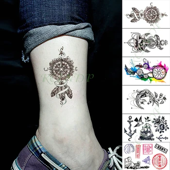Nepremokavé Dočasné Tetovanie Nálepky Sun Moon ľudskú tvár falošné tatto ruky, ramena, nohy flash tetovanie pre dieťa dievča muži ženy
