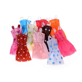 10 Ks Handmade Módy Šaty Pre Bábiky Krásne Party Oblečenie Pre Bábiku Dieťa je Dar Náhodný