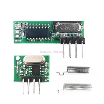 Dhl alebo fedex 200pcs 433 Mhz Superheterodyne RF Prijímač a Vysielač Modul Pre Arduino uno Bezdrôtového modulu Diy Sady