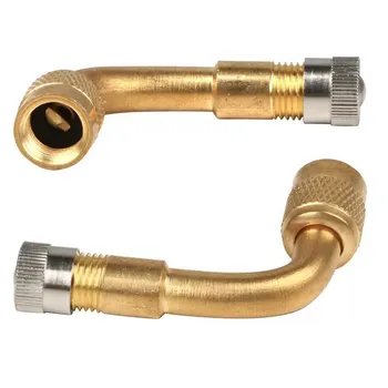2 pcs Valve Extension Valve Tire Brass 90 Degree Universal for Truck Car Motorcycle