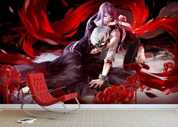 [Self-Adhesive] 3D Tokio Vlkolak Krv Ruže 22 Japonskom Anime Stenu Papier nástenná maľba na Stenu Tlač Odtlačkový Nástenné Maľby